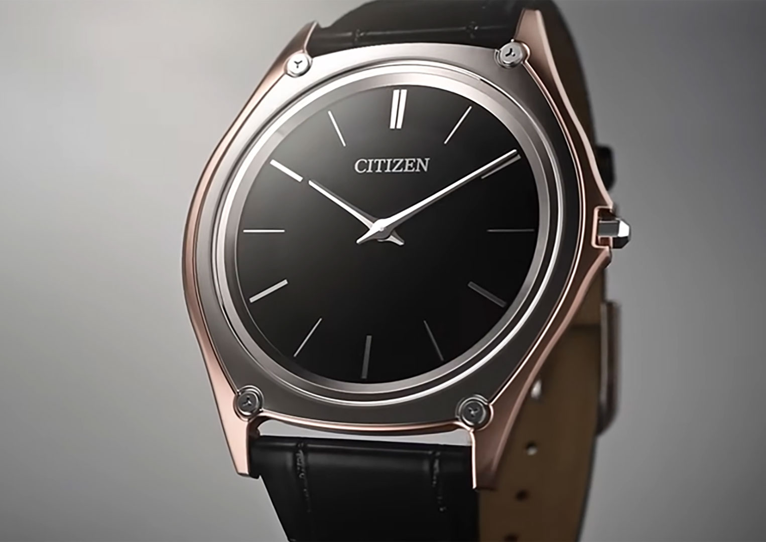 The ultra-thin Eco-Drive One is only 2.98mm thick