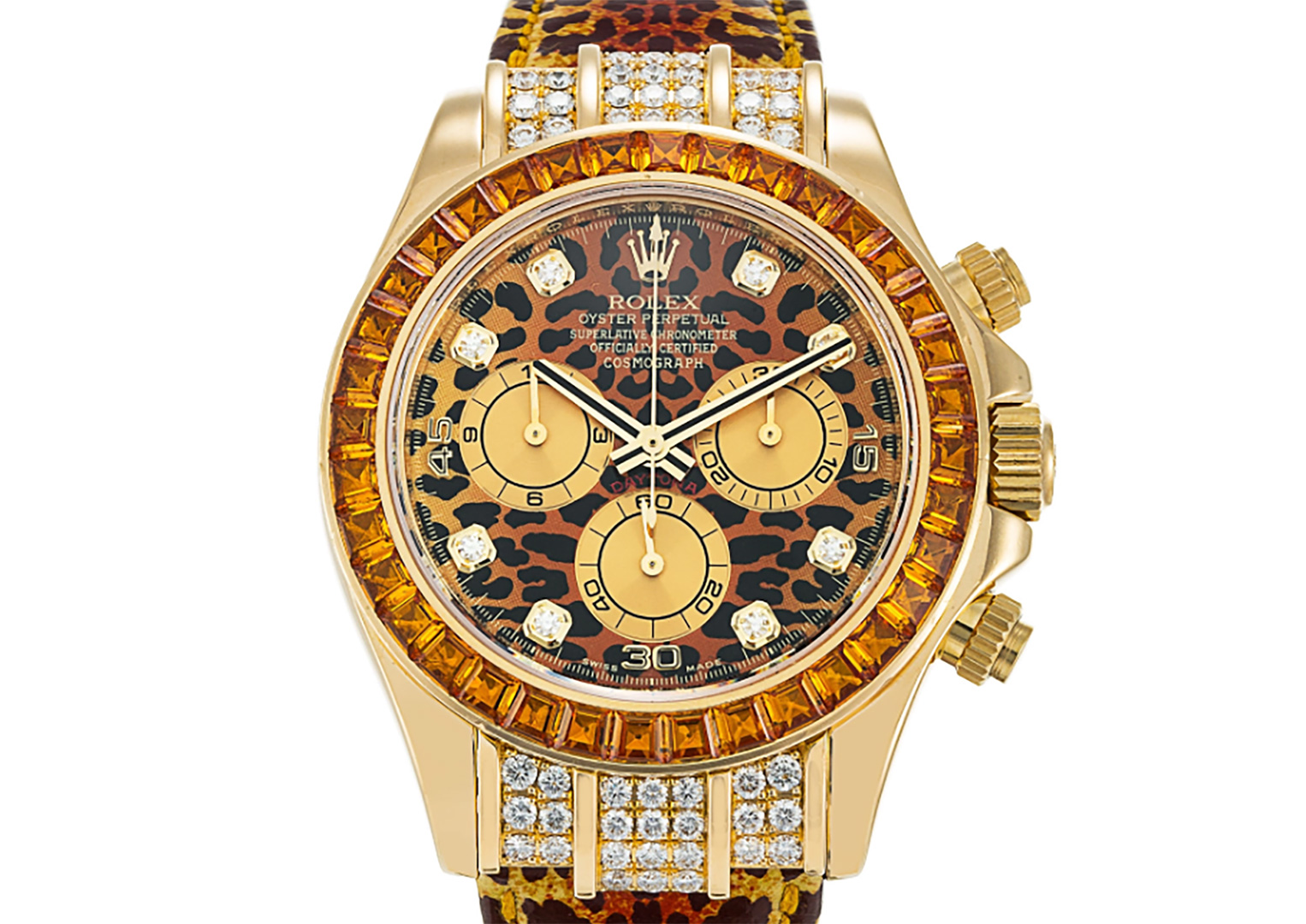 The gem-clad Rainbow Daytona is the epitome of over-the-top glamour