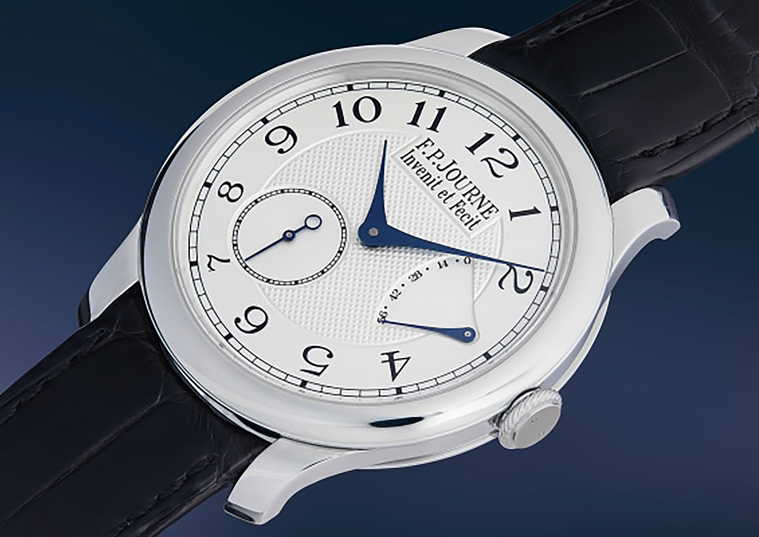 An F.P. Journe Chronometre Souverain was an inspired choice. Image: Courtesy of Phillips 