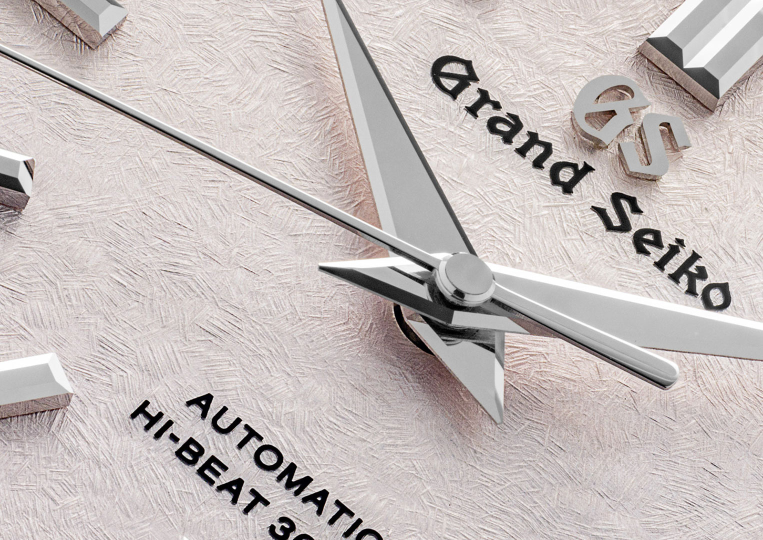 The exquisite dial of the Heritage Collection 62GS SBGH341, inspired by snow-coated cherry blossoms