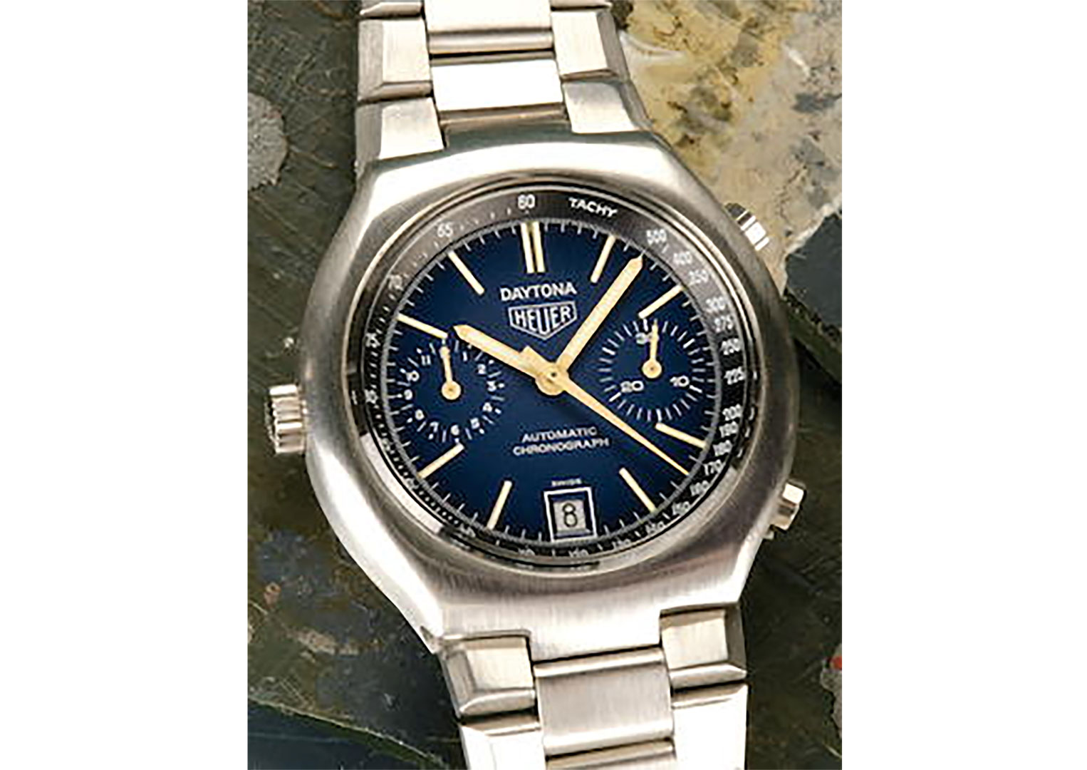 Like Rolex, Heuer produced a Daytona racing chronograph. Image courtesy of Bonhams