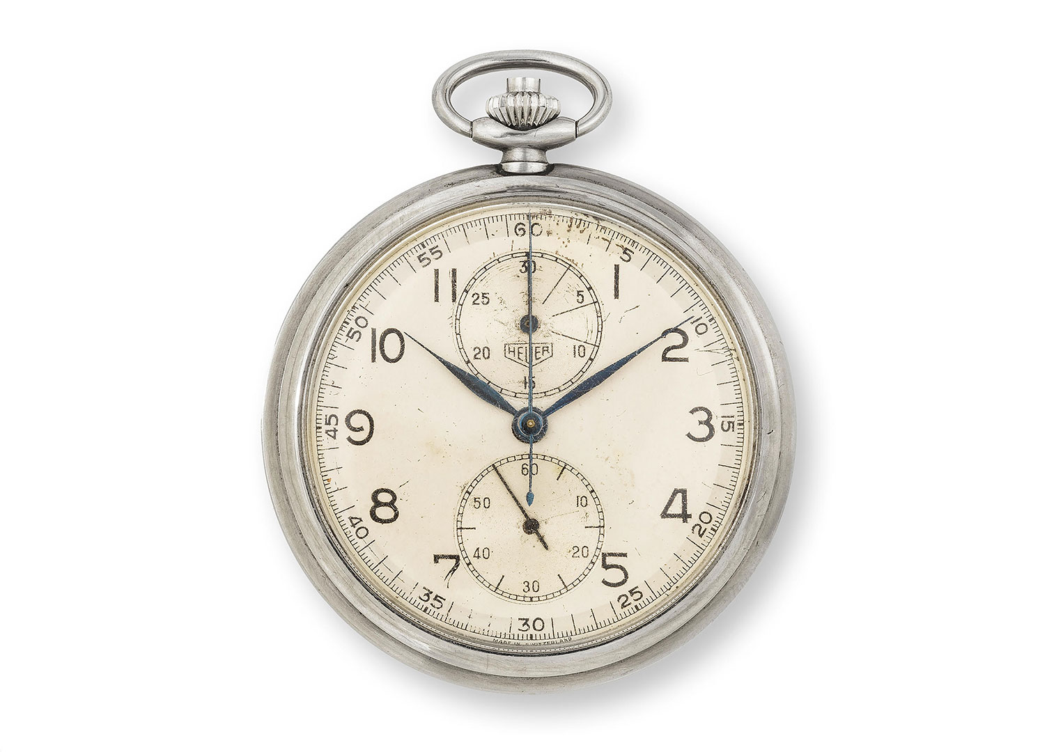 Heuer's high-precision stopwatches helped forge the brand's reputation. Image courtesy of Bonhams