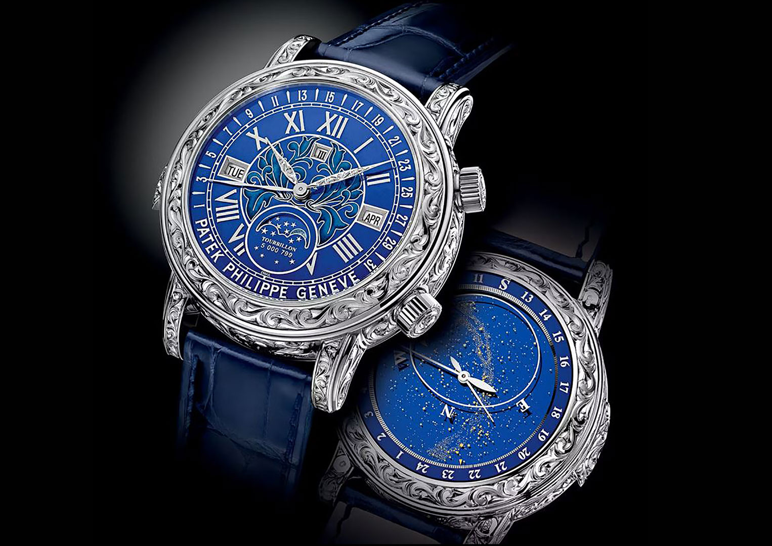 The Sky Moon Tourbillon boasts 13 complications