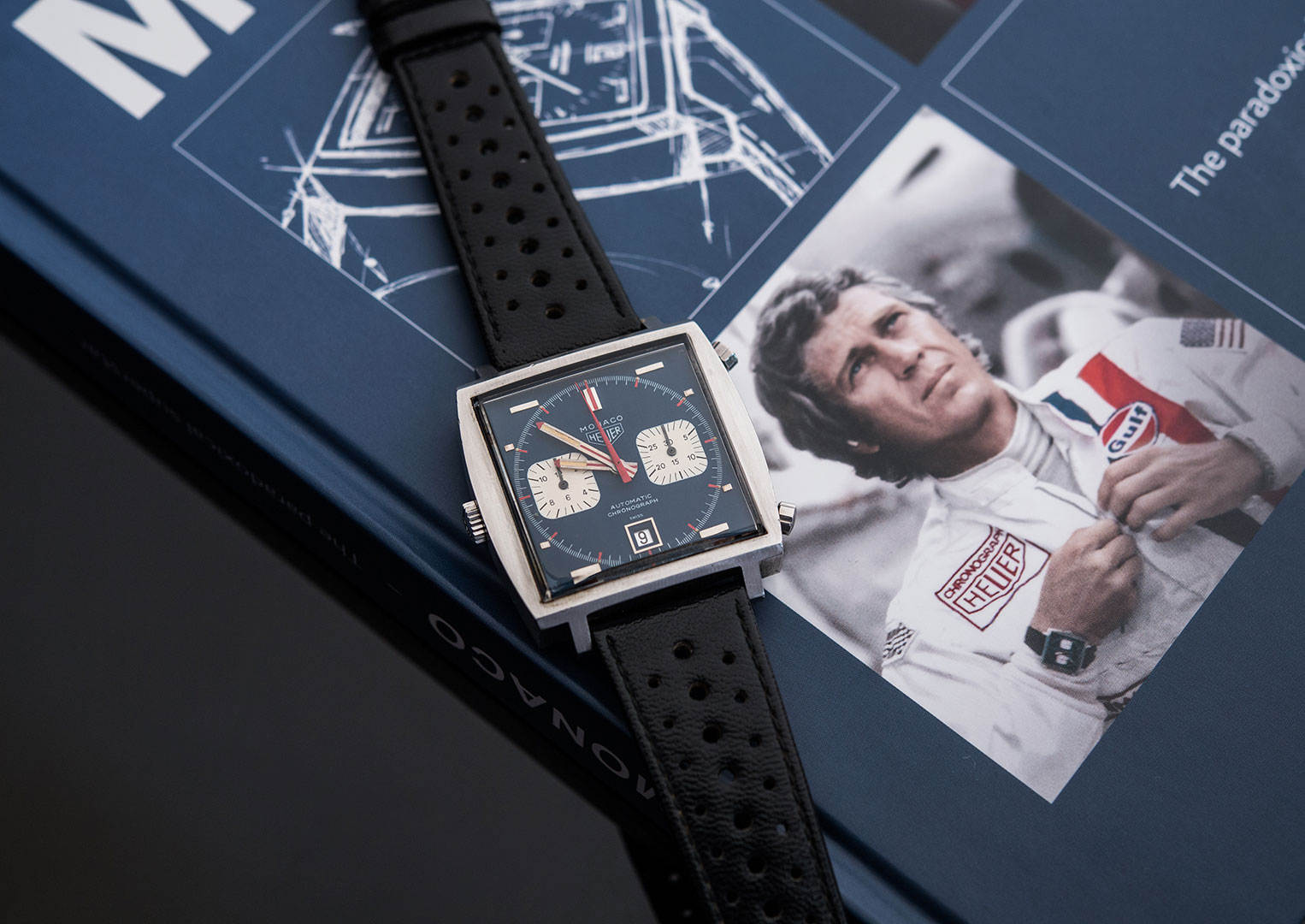 Steve McQueen wore Rolex watches, but he's synonymous with the Monaco