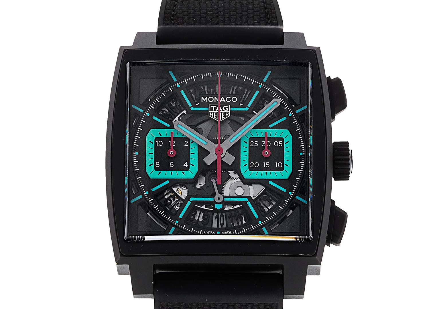 A skeletonised Monaco with a dynamic 21st-century colour scheme